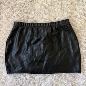 Pretty Little Thing Leather Mini Skirt
